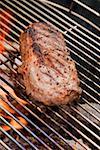 Beef steak on a barbecue