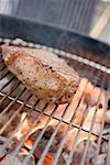 Steak de bœuf sur le barbecue