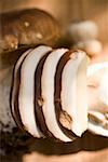 Ceps, whole and sliced (close-up)