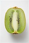 Half a kiwi fruit (longitudinal section)