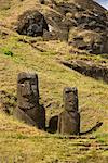 Moai, île de Pâques, Chili