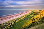 Overview of Beach at Dawn, St Cyrus National Nature Reserve, Scotland