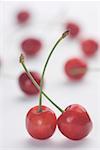 Close-up of two cherries