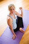 Woman Practicing Yoga