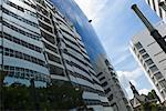 Town Hall Reflected in Building, The Hague, South Holland, Netherlands