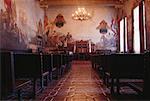 Mural Room at Santa Barbara Courthouse, Santa Barbara, California, USA