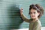 Girl with chalk