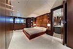 Bedroom Interior of Luxury Yacht