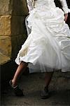 Bride Wearing Sneakers