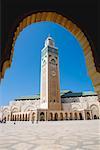 Hassan II Mosque through Archway, Casablanca, Morocco