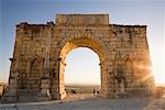 Ruines Arch, Volubilis, Maroc