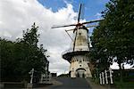 Windmill in Willemstad, South Holland, Netherlands