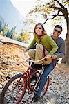 Couple Cycling Together, Yosemite National Park, California, USA