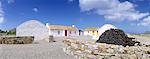 Reetgedeckten Cottages, Inishowen, Co. Donegal, Irland.