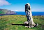 Standing Stone, Ogham Pierre, Dunmore tête Co Kerry