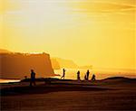 Golf joueurs, parcours de Golf de Ballycastle, Co Antrim, Irlande