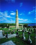 Ardmore runden Turm und Dom Ardmore, County Waterford, Irland, Runder Turm, erbaut im 12. Jh.