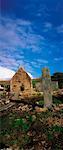 Co Kerry, Dingle péninsule, Kilmalkedar église & Cross