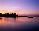 Couchers de soleil, la baie de Galway, près de Kinvara Co Galway