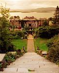 Bantry House, Co Cork, House from Stairway to the Sky, Sunset, Summer