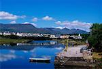 Sneem from the Harbour, Ring of Kerry, Co Kerry, Ireland