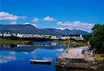 Sneem depuis le port, l'anneau du Kerry, Co Kerry, Irlande