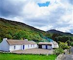 Écart de Cottage au toit de chaume du Mamoré, Inishowen, Co Donegal, Irlande