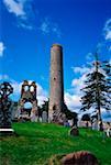Donaghmore Round Tower, Donaghmore Kirche und Round Tower, Co. Meath, Irland