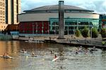 Belfast, County Antrim, Ireland; Rowing on river