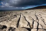 Burren, County Clare, Irland Kalkstein kargen Landschaft