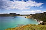 Tranarossan Bay, comté de Donegal, en Irlande ; Vista de paysage marin irlandais