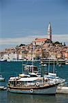 Rovinj old town and harbour