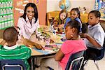 Teacher and Students in Classroom