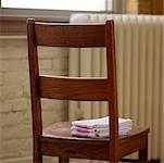 Tea Towels on Wooden Chair