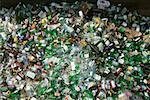 Glass Bottles in Recycling Centre, Nantucket, Massachusetts, USA