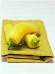 Yellow Peppers on Napkin