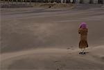 Child Standing on Beach, Cape Kiwanda, Oregon
