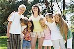 Group Portrait of Kids, Elmvale, Ontario, Canada