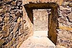 Ruines d'un fort, Real De Catorce, San Luis Potosi, Mexique