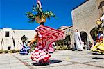 Tänzer bei einer Hochzeitsfeier, Oaxaca, Bundesstaat Oaxaca, Mexico