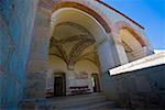 Vue d'angle faible d'un musée des beaux-arts, Saint-Domingue, Oaxaca, état d'Oaxaca, Mexique