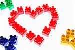 Toy Blocks in shape of Heart