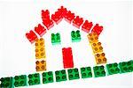 Toy Blocks in shape of House