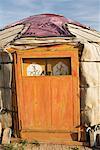 Exterior of Yurt, Inner Mongolia, China