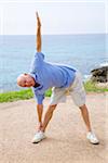 Man Stretching Outdoors