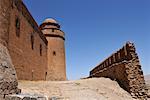 Schloss und Wand, Calahorra, Spanien