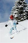 Jeune fille ski