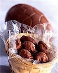 mini fish-shaped chocolate eggs