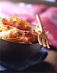 gamba prawns with candied zest