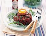 Steak tartare with capers